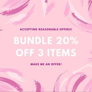 BUNDLE 20% OFF 3 ITEMS